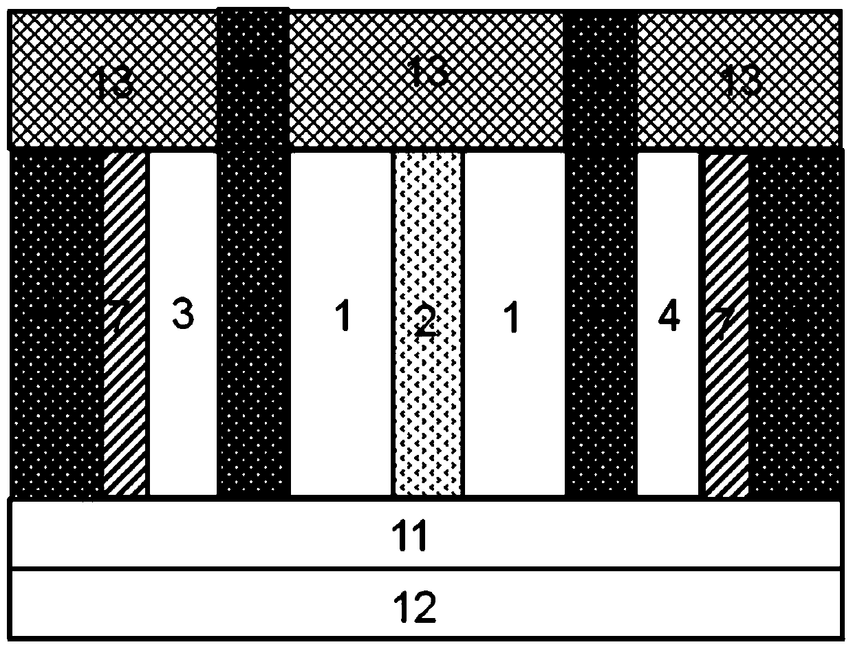 A bracket-shaped gate-controlled source-drain resistance bidirectional switch transistor and its manufacturing method