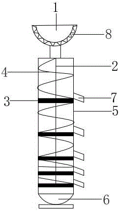 Spiral vibrating type classifying screen