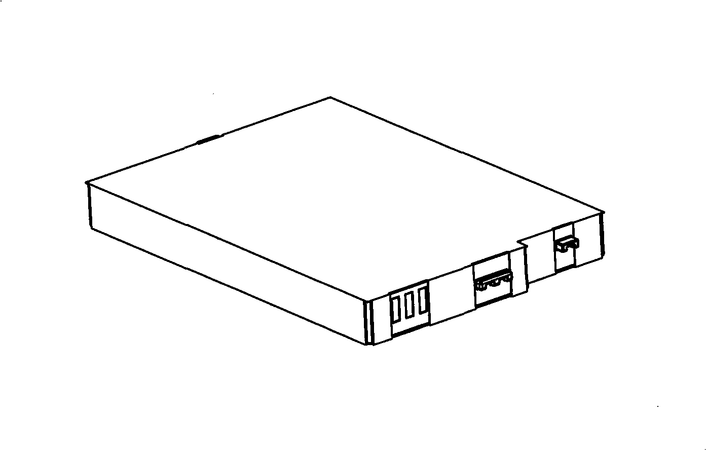 Polymer battery packaging structure