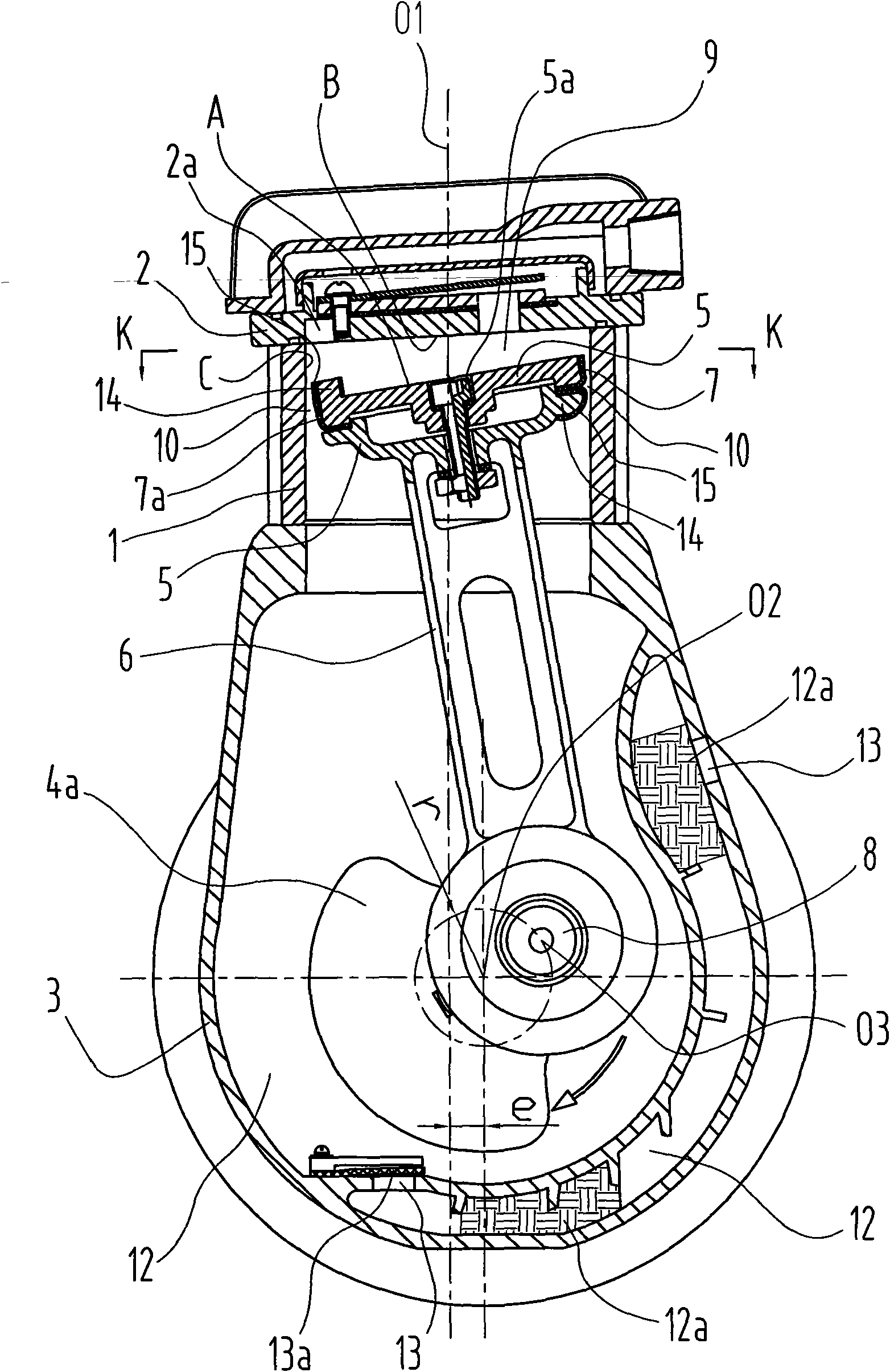 Piston valve air suction non-lubricated air compressor