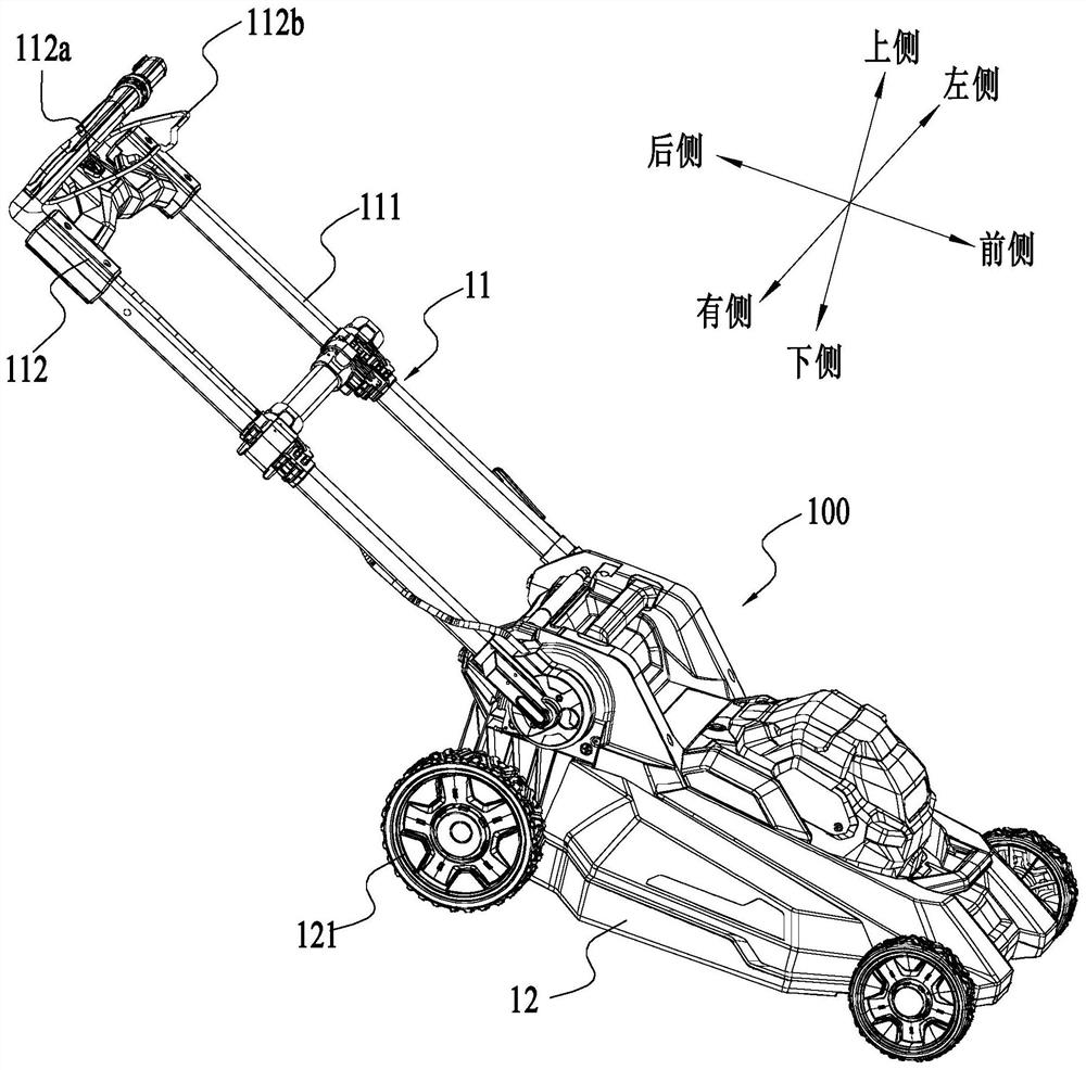 Backward walking type self-propelled working machine