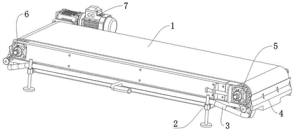 Sweeping roller and belt conveyor