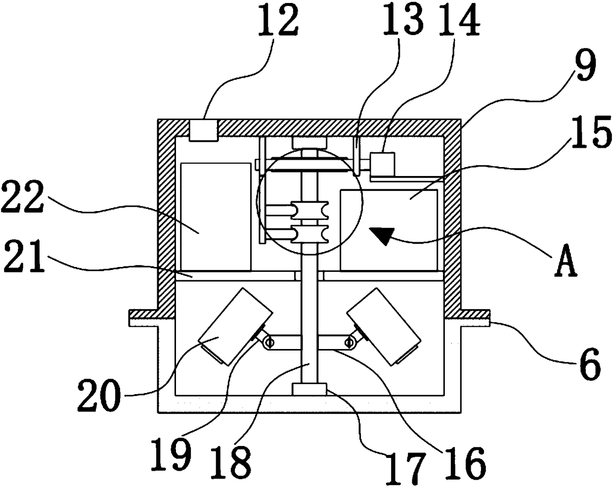 Fixing box for automatic monitoring device of low-voltage distribution network