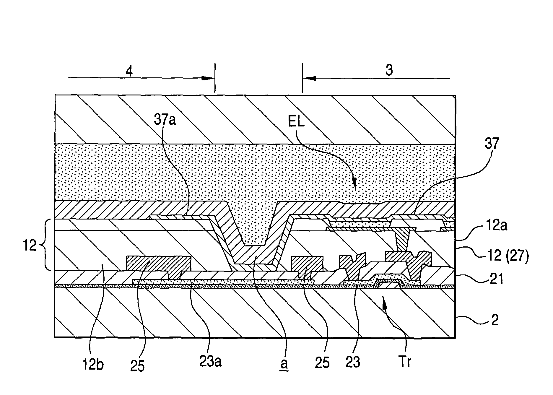 Display device with improved moisture prevention