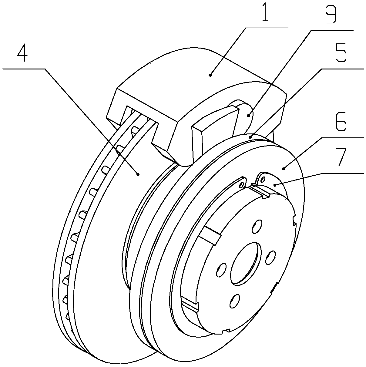 Wedge-shaped power-enhanced wire control brake