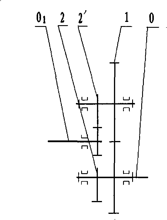 Gear torsional moment converter and reciprocating piston power machine for gear transmission