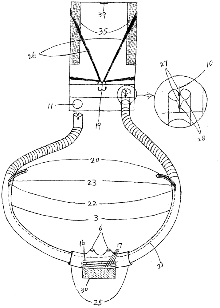 Ear-carrying type air filtering respirator