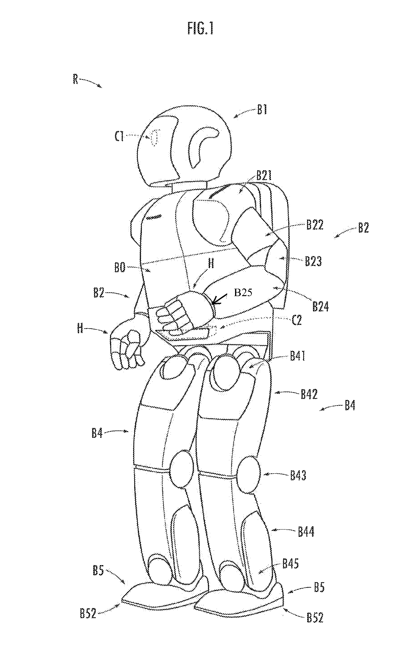 Robot, control system for controlling motion of a controlled object, and recording medium for control program for controlling motion of a controlled object