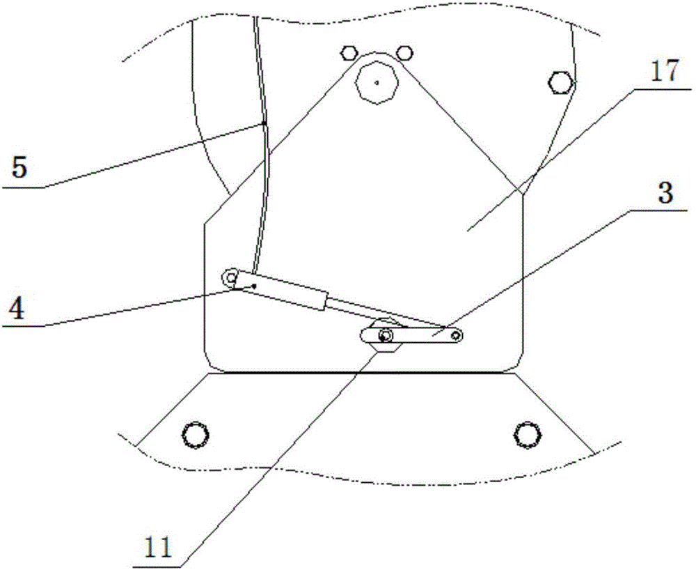 Marine crane hook pulley fixing device and fixing method