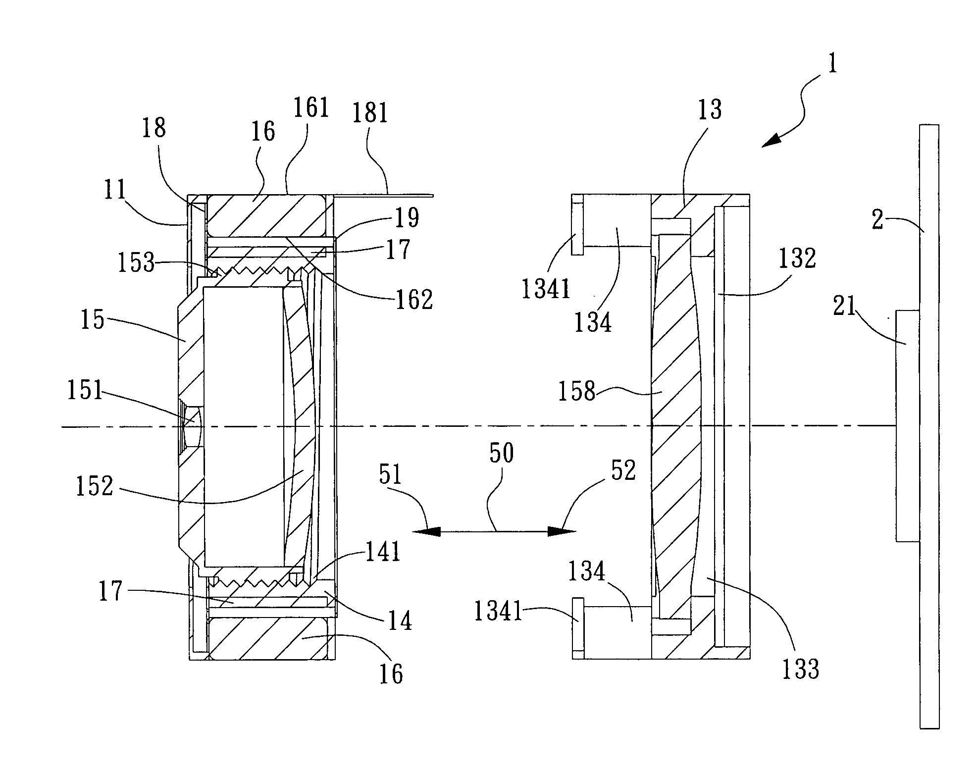 Miniature auto-focusing lens device