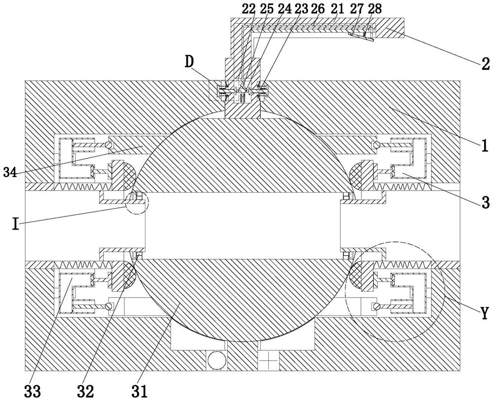 A wear-resistant ball valve capable of high temperature and high pressure