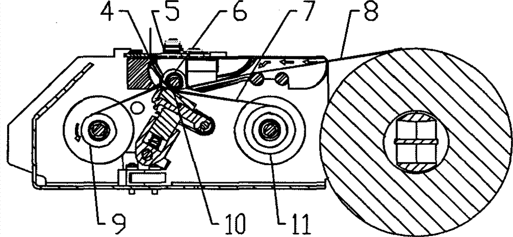 Portable printer and hand-operated paper cutter