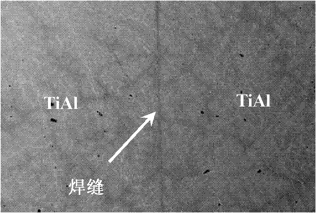 Method for realizing TiAl-based alloy connection by adopting Al foil as intermediate layer