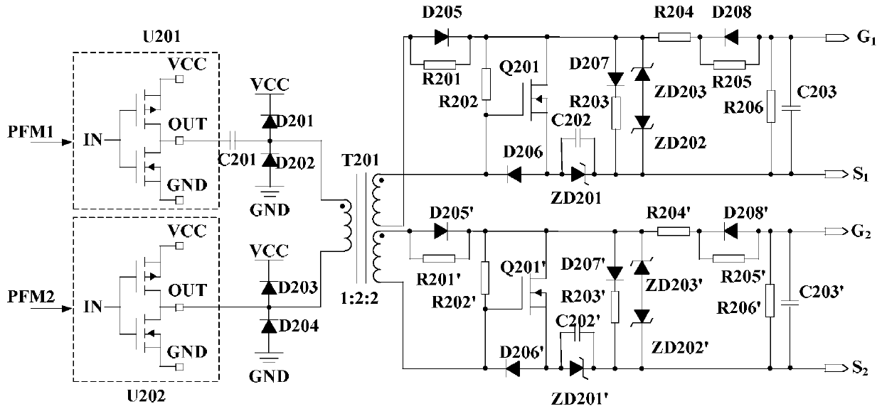 Full-bridge llc resonant plasma power supply based on sic power device