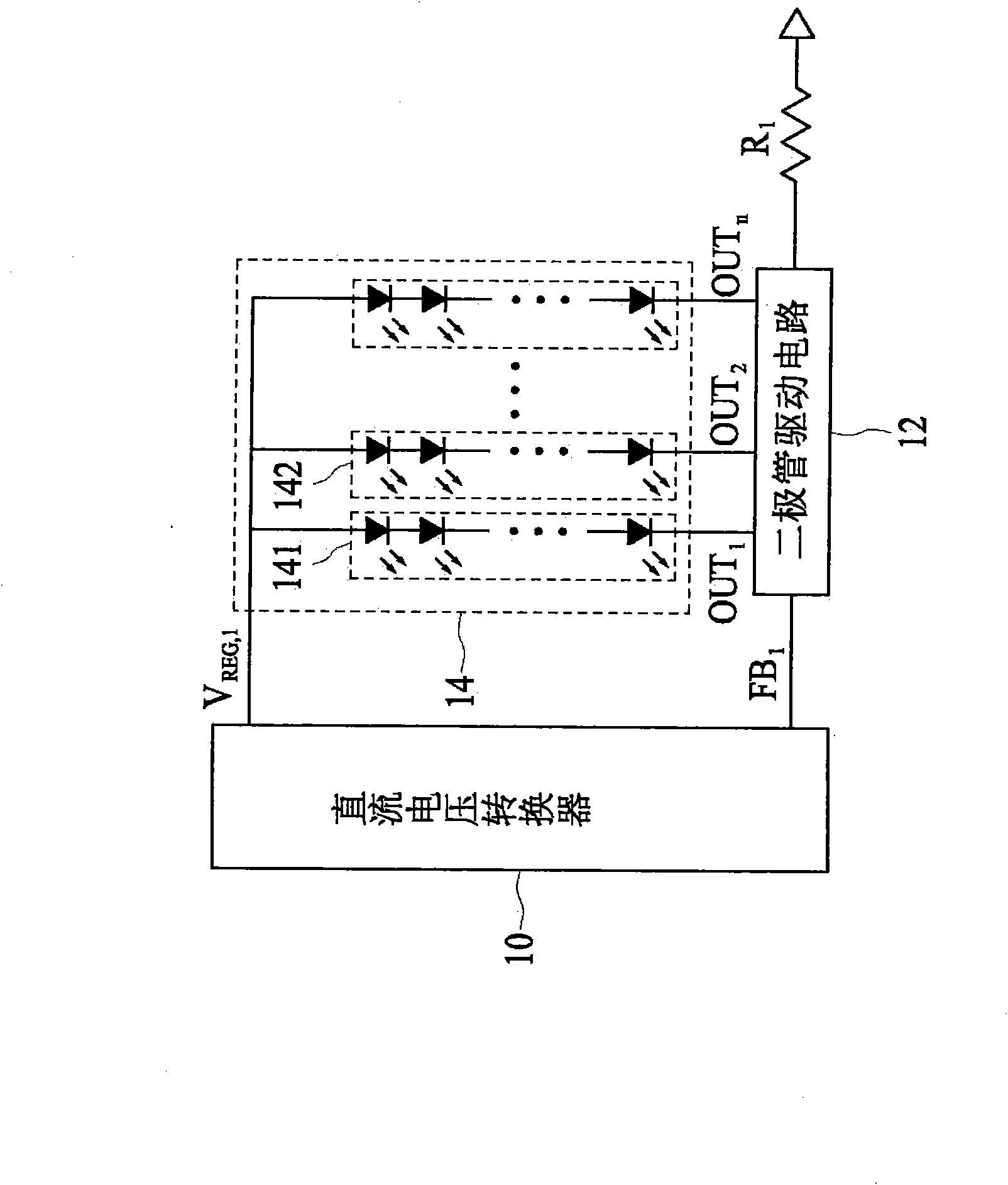 Light-emitting diode driving system and circuit thereof