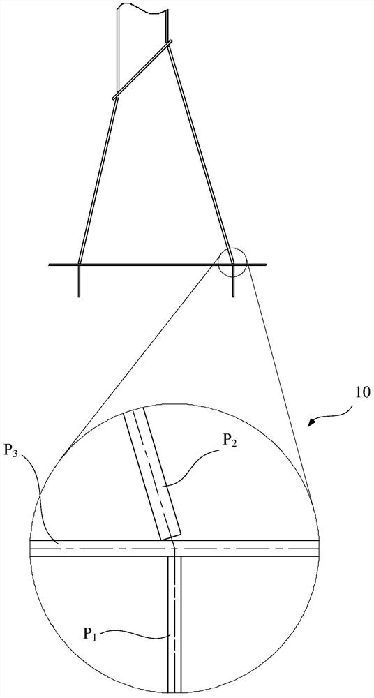 Node deviation measuring instrument, manufacturing method thereof and method for measuring node deviation