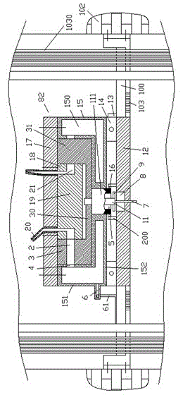 Cooling device assembly for power well in building