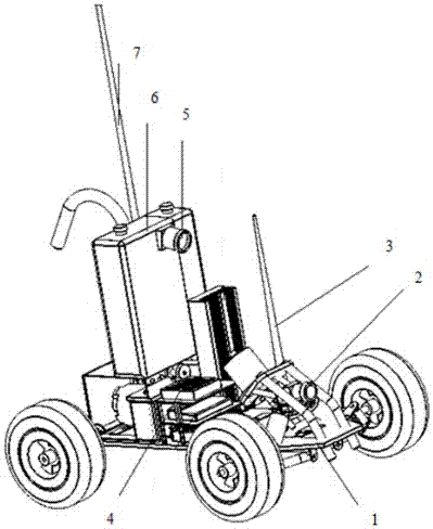 A self-propelled hot fog machine based on wireless video transmission control