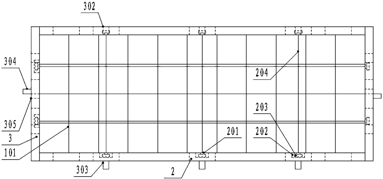 Lotus rhizome planting device used in shallow lakes