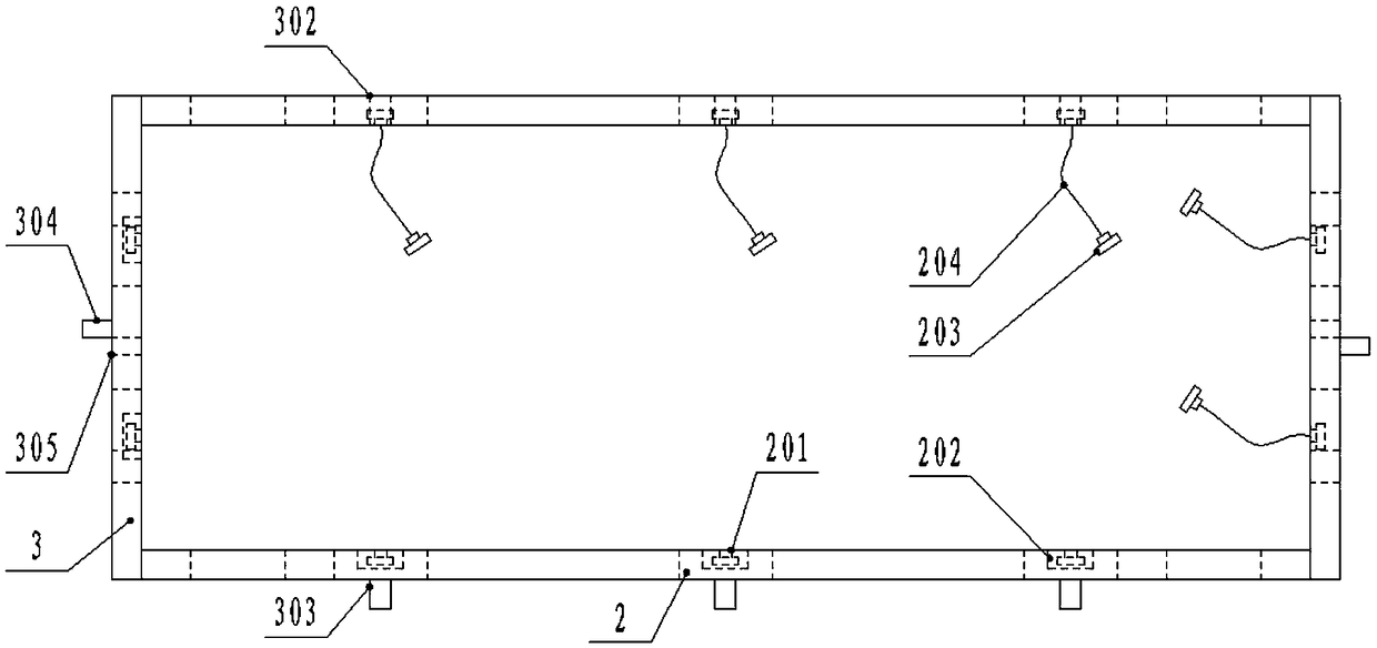 Lotus rhizome planting device used in shallow lakes