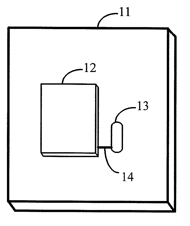 Radio-frequency filter piece packaging structure