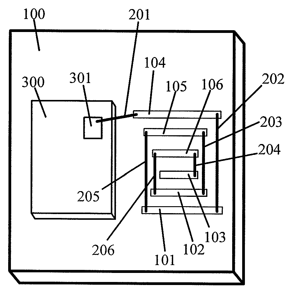 Radio-frequency filter piece packaging structure