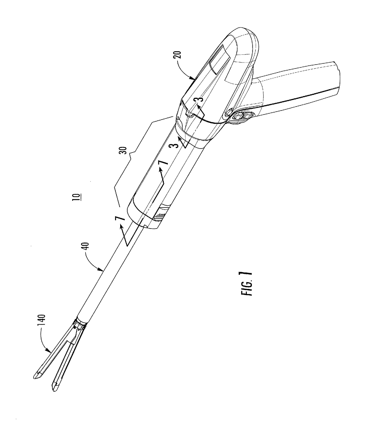 Non-contact surgical adapter electrical interface