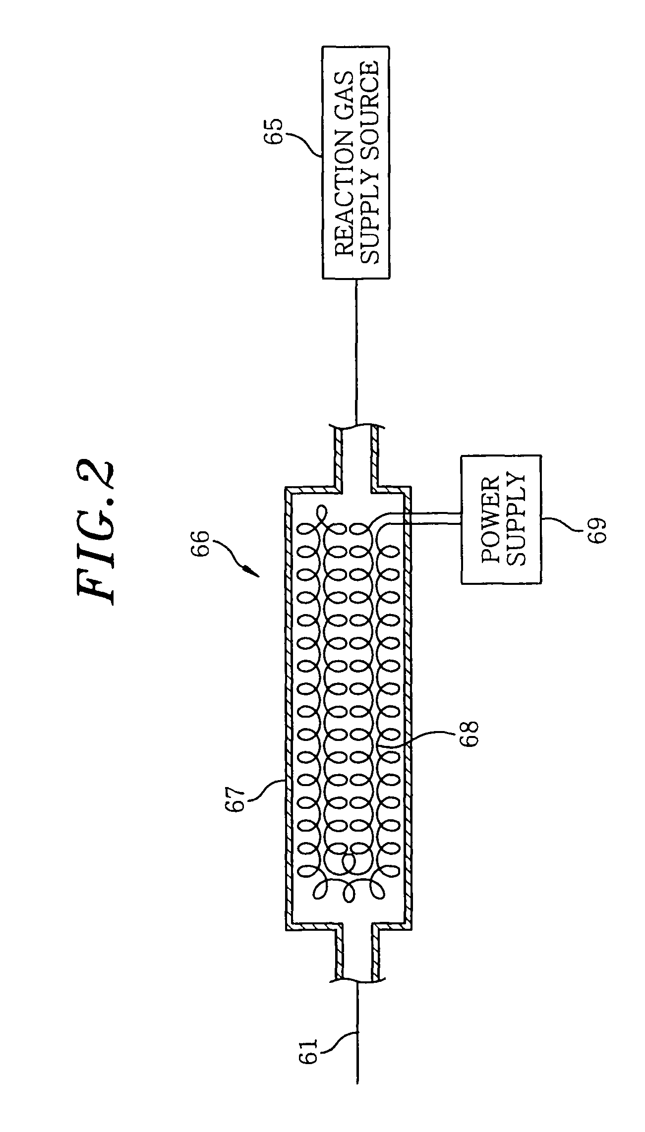 Gas exhaust system of film-forming apparatus, film-forming apparatus, and method for processing exhaust gas