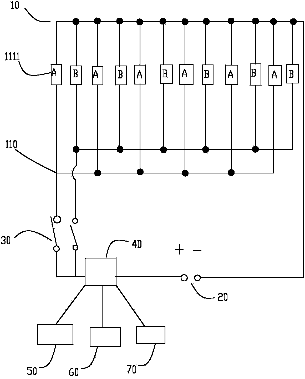Backlight module used in liquid crystal display device and control method of backlight module