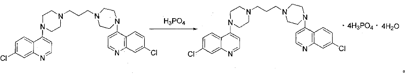 Preparation of piperaquini phosphatis