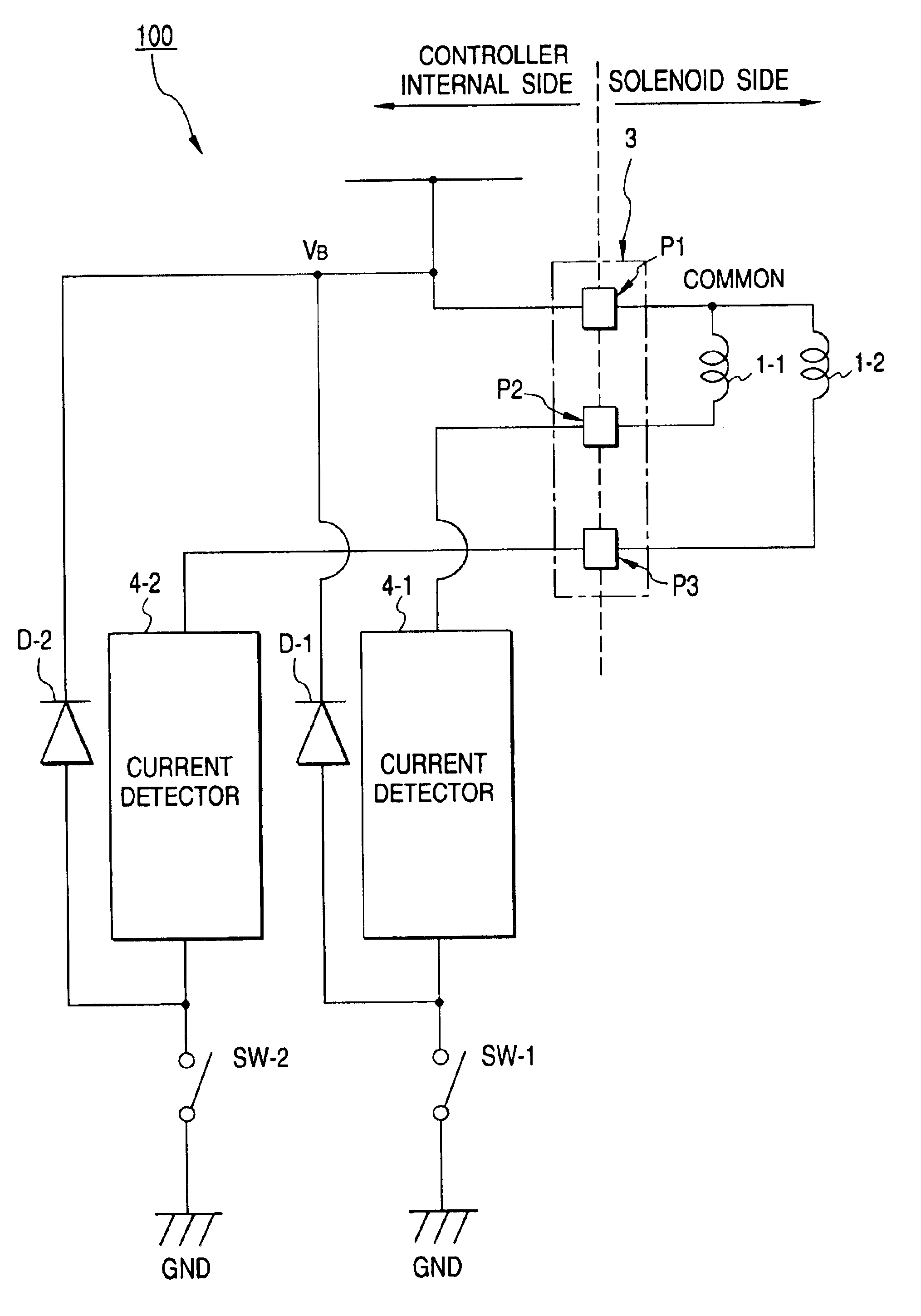 Solenoid driving device