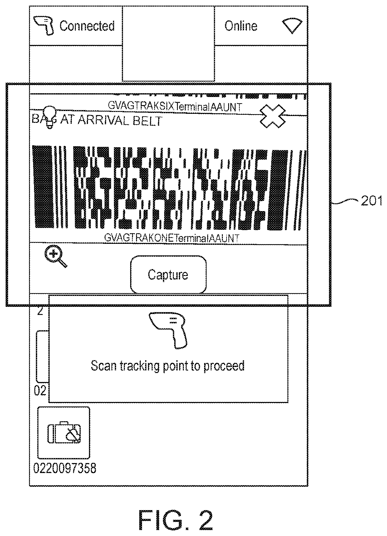 System and method for tracking baggage on cruise liners