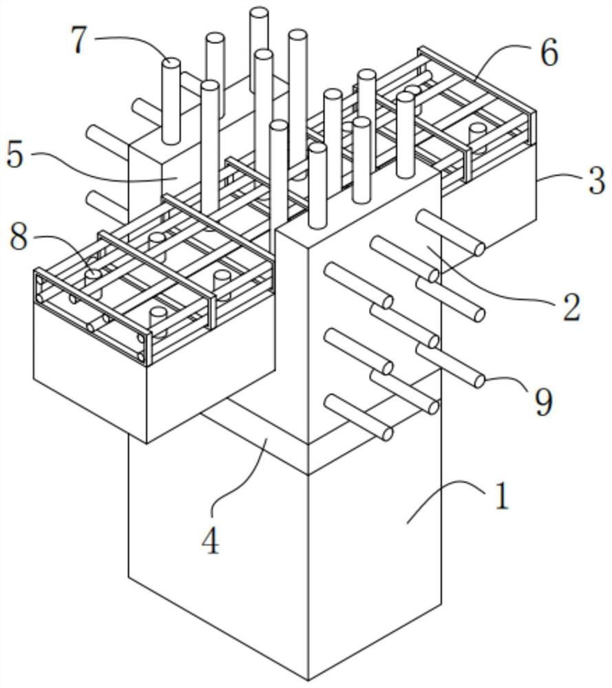 A prefabricated building superimposed lotus root beam-column joint structure and its construction method