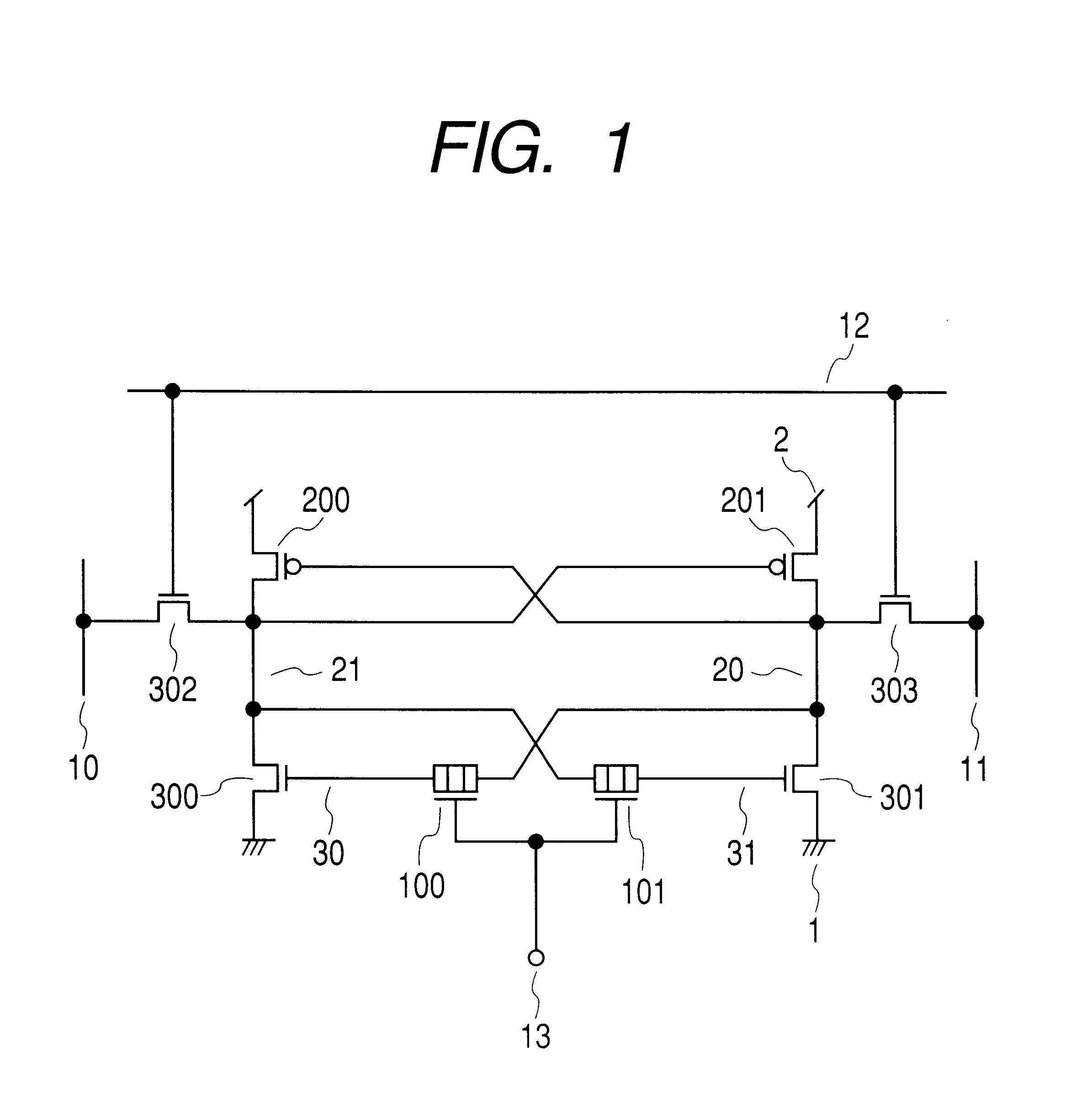 Storage circuit with layered structure element