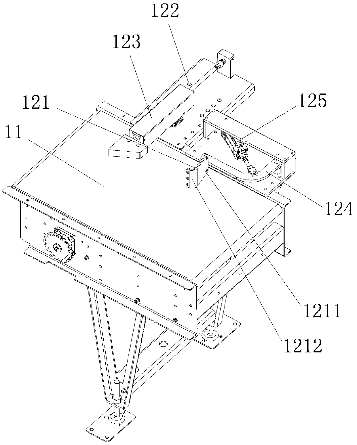 Automatic packaging box stacking machine capable of achieving selective stacking