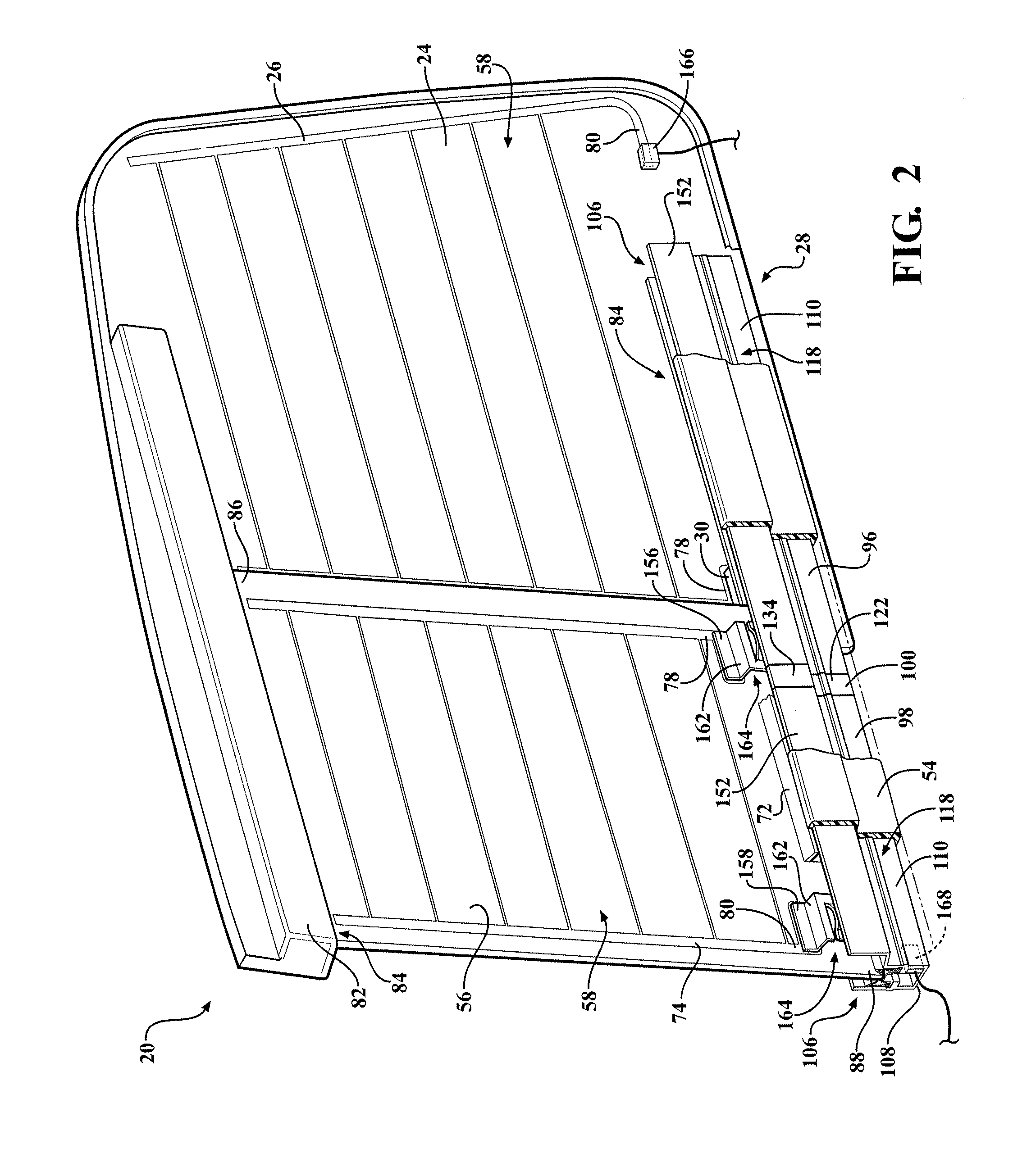 Sliding window assembly for a vehicle