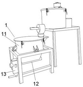 Vacuum feeding system for nori puffed food production