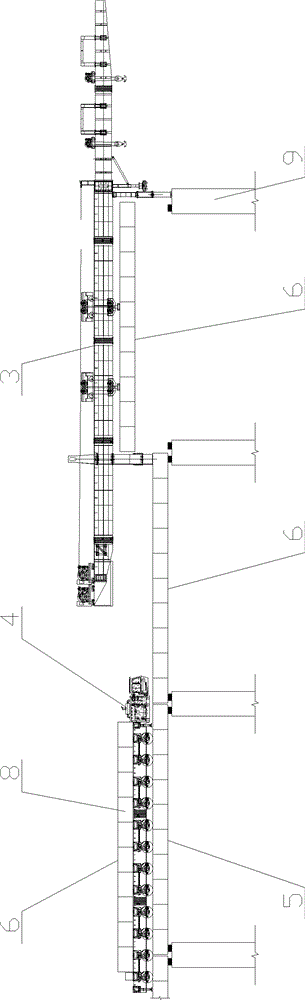 Construction method for splicing and erecting concrete precast beam sections