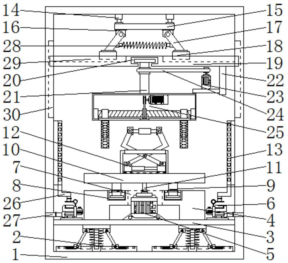 An all-round high-efficiency drying device for spray-painted sheet metal parts of fire-fighting cabinets