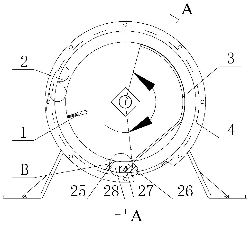 Internal-inflation positive-pressure combined seed metering device