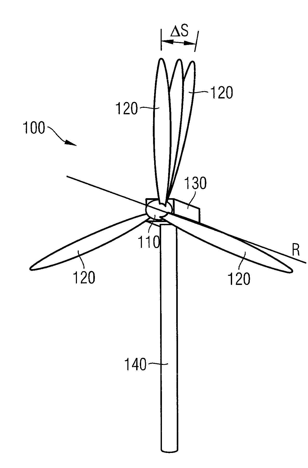 Detection of deformation of a wind turbine blade