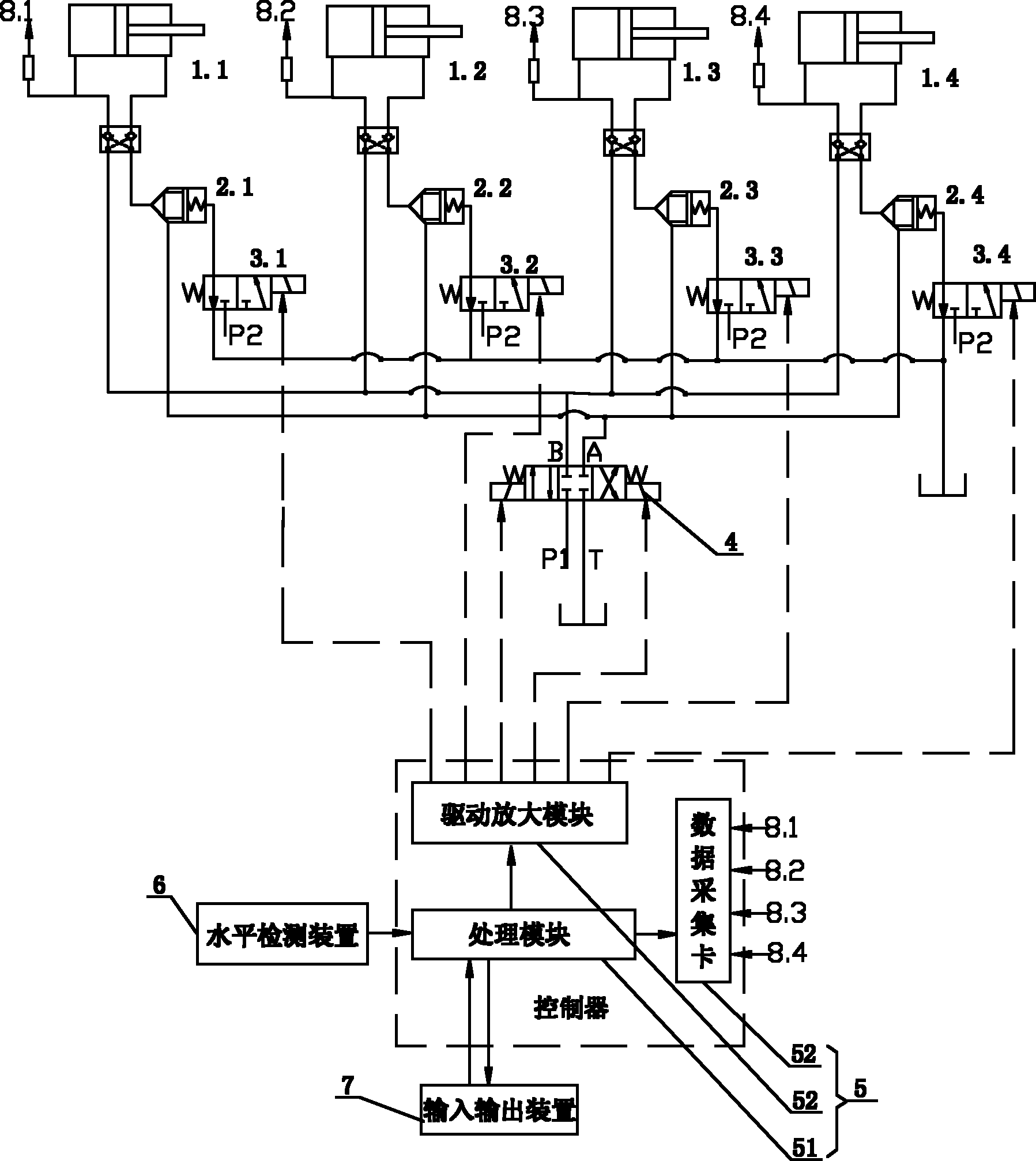 Mobile engineering machine and control system of support leg thereof