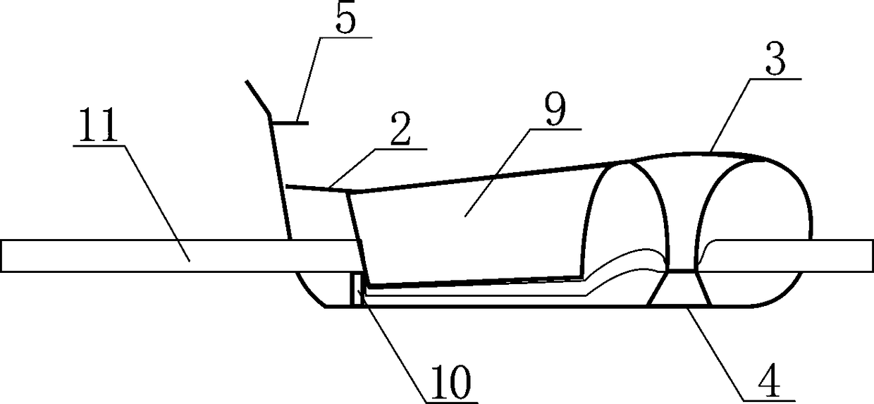 Combined pressurized liquid stop clip