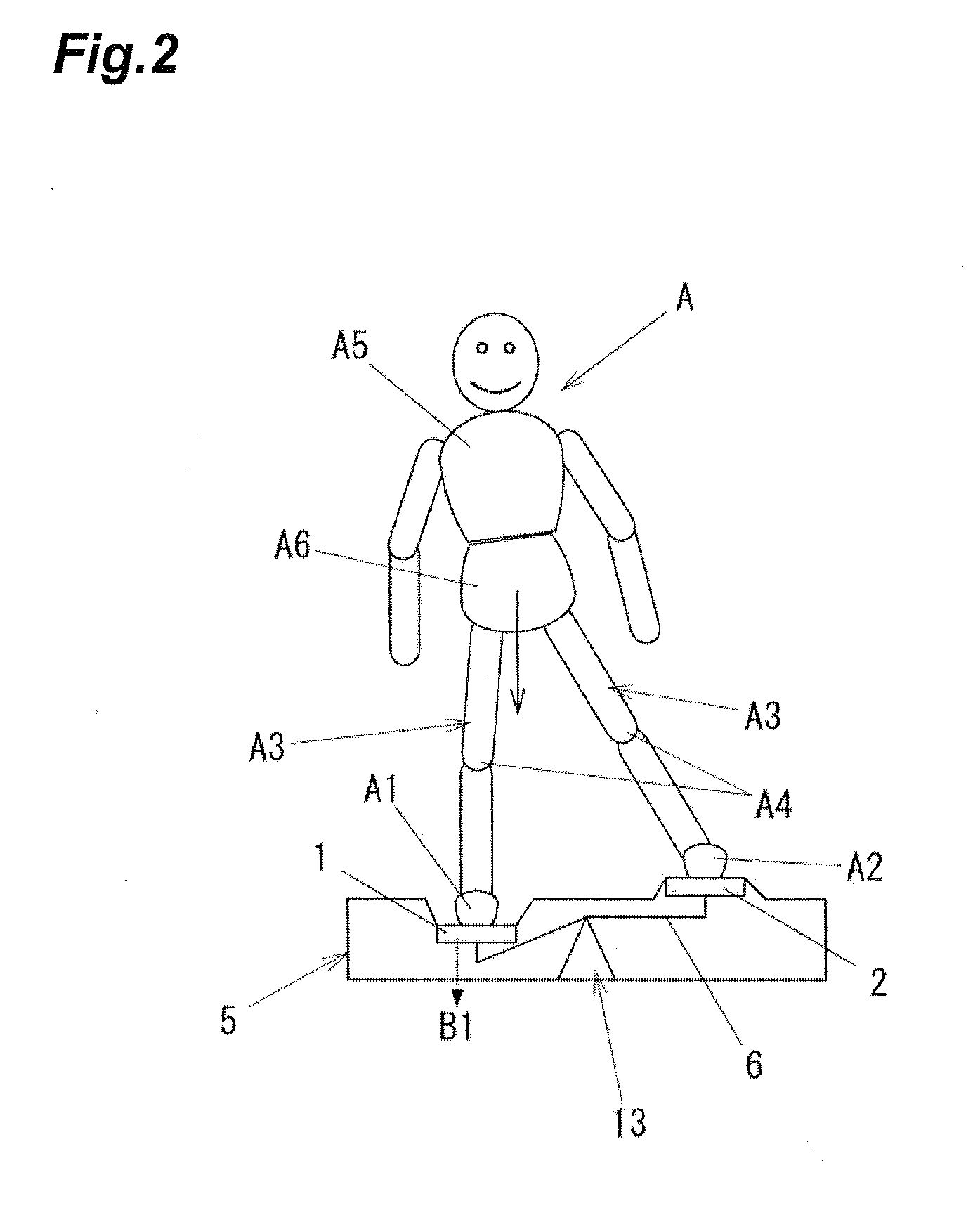 Passive exercise assisting device of standing type