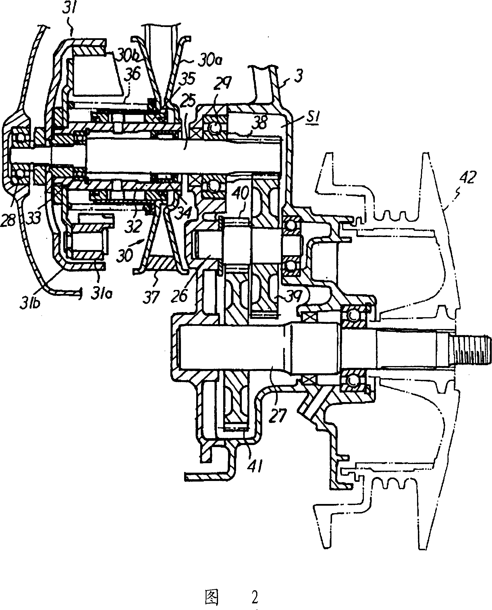 Driver of combined part swing engine