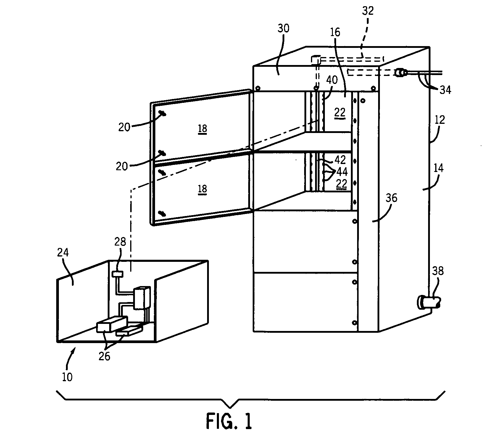 Electrical system having withdrawable unit with maintained control and communication connection