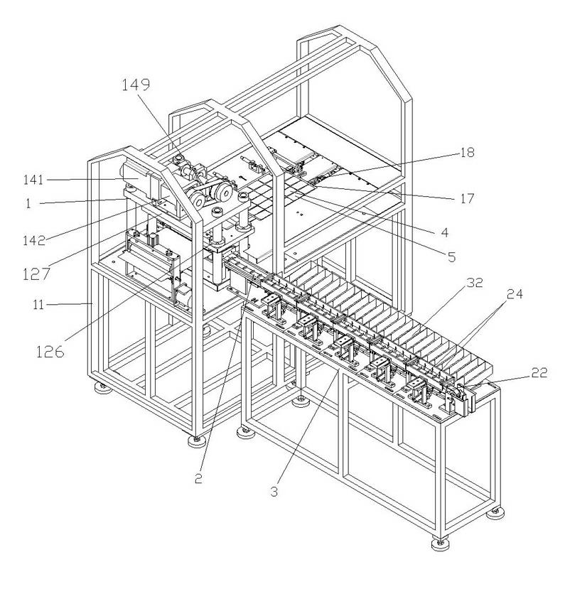 Card manufacturing machine and guide mechanism employing same