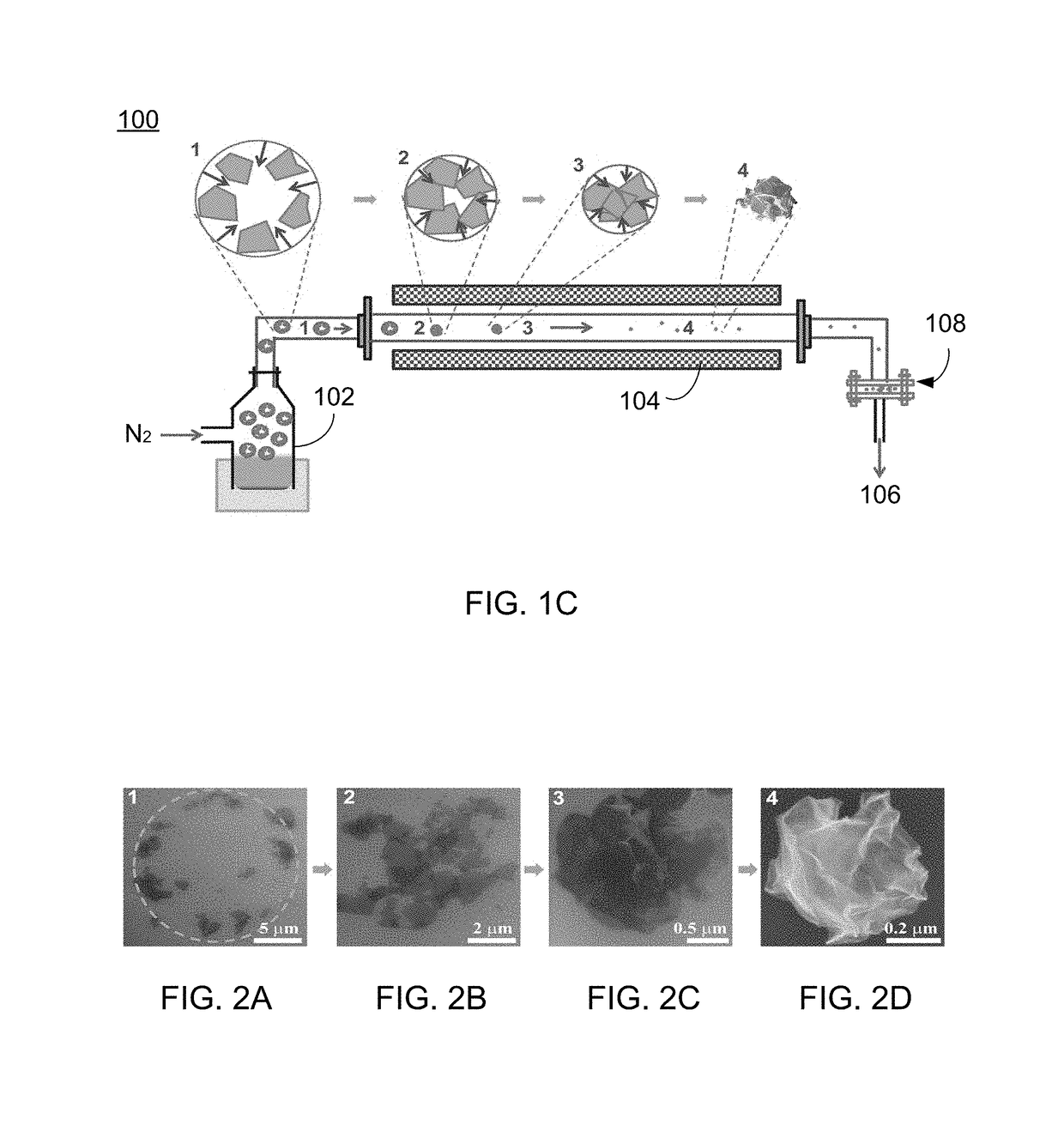 Crumpled particles, methods of synthesizing same and applications using same