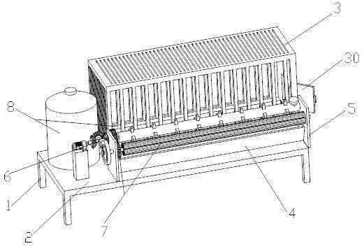 Hencoop automatic feeding and water filling device