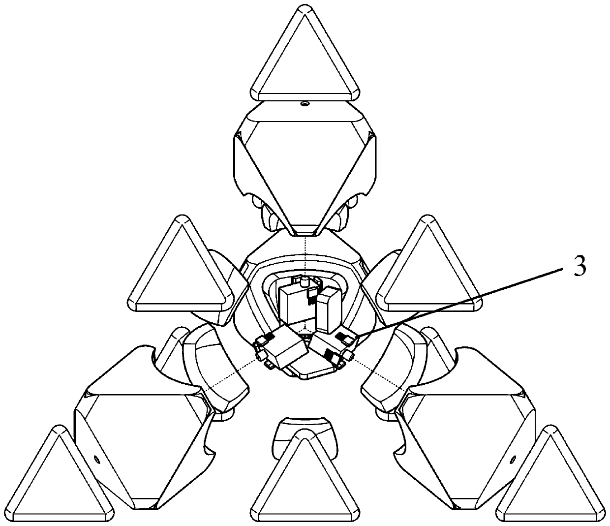 Self-induction type three-order pyramid magic cube and recovery method